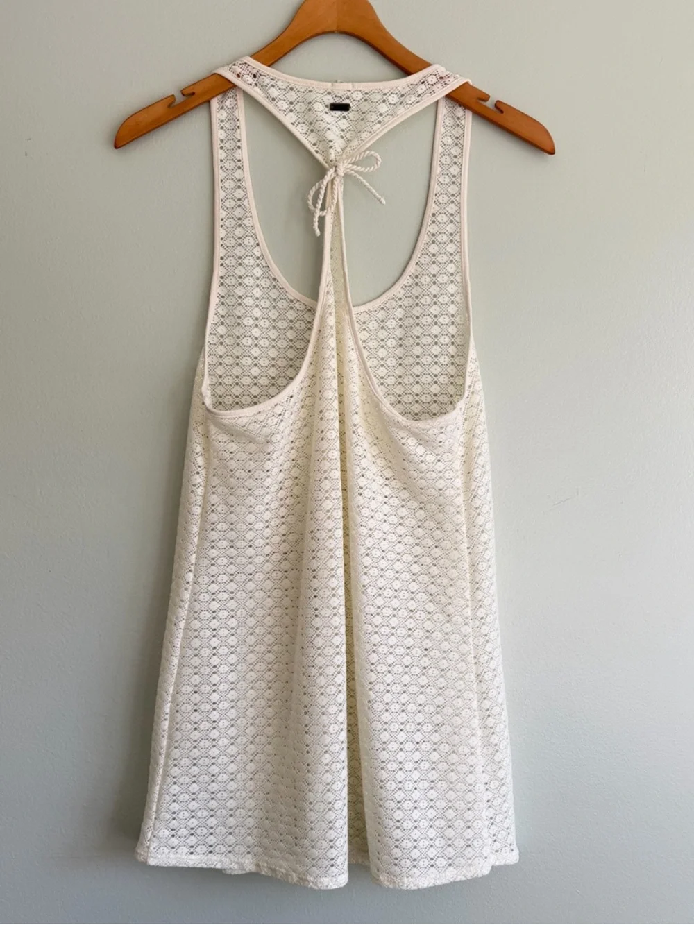Roxy Ivory Crochet Swim Cover Up Dress Size M - Picture 5 of 6